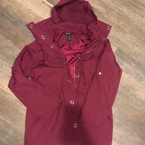 STYLE & co sport lightweight coat jacket magenta